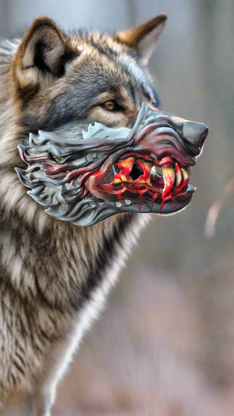 LOBO (WOLF) Paintball, Airsoft, Cosplay Mask Accessory