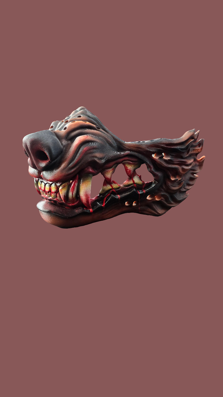 LOBO (WOLF) Paintball, Airsoft, Cosplay Mask Accessory