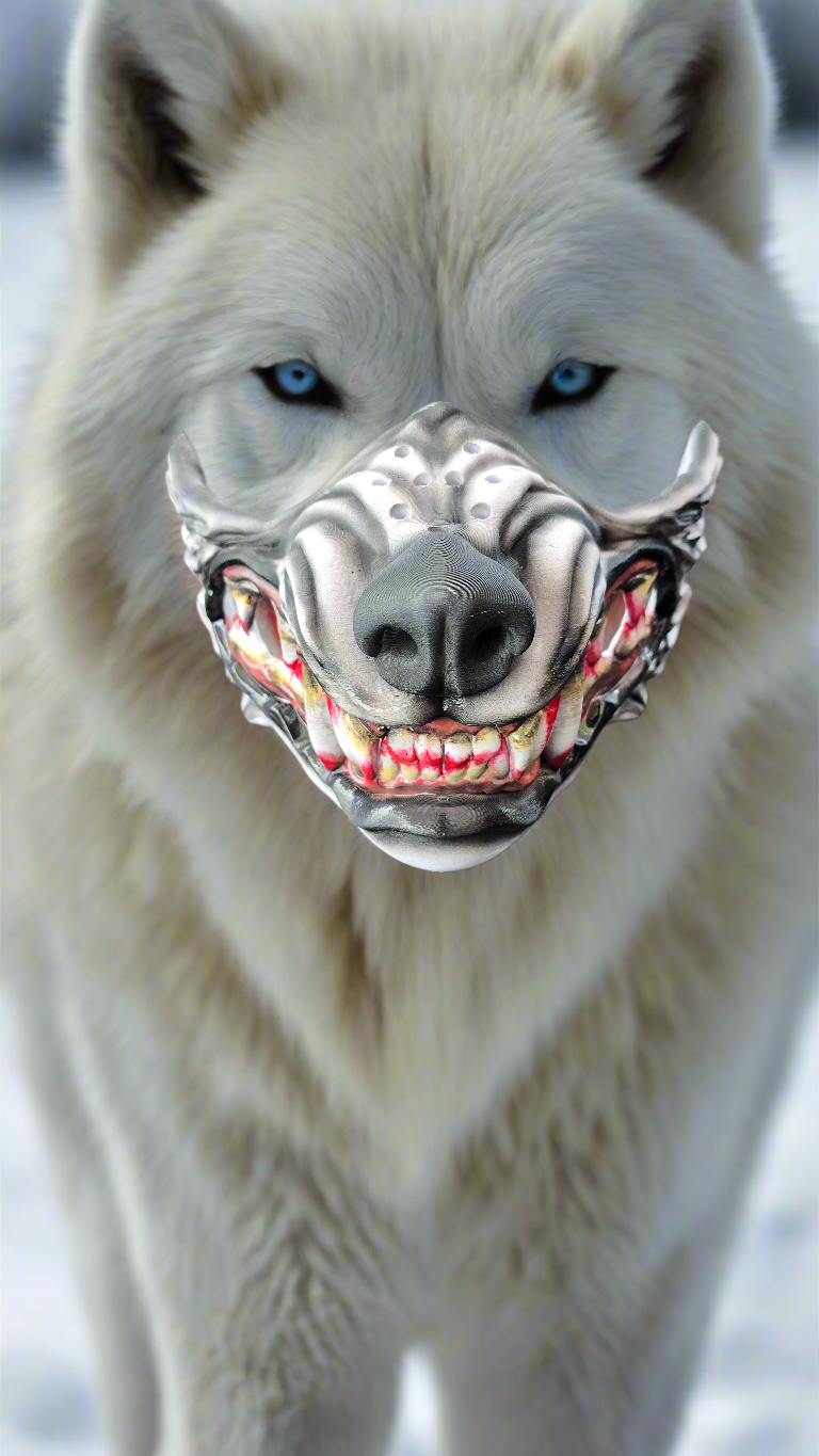 LOBO (WOLF) Paintball, Airsoft, Cosplay Mask Accessory