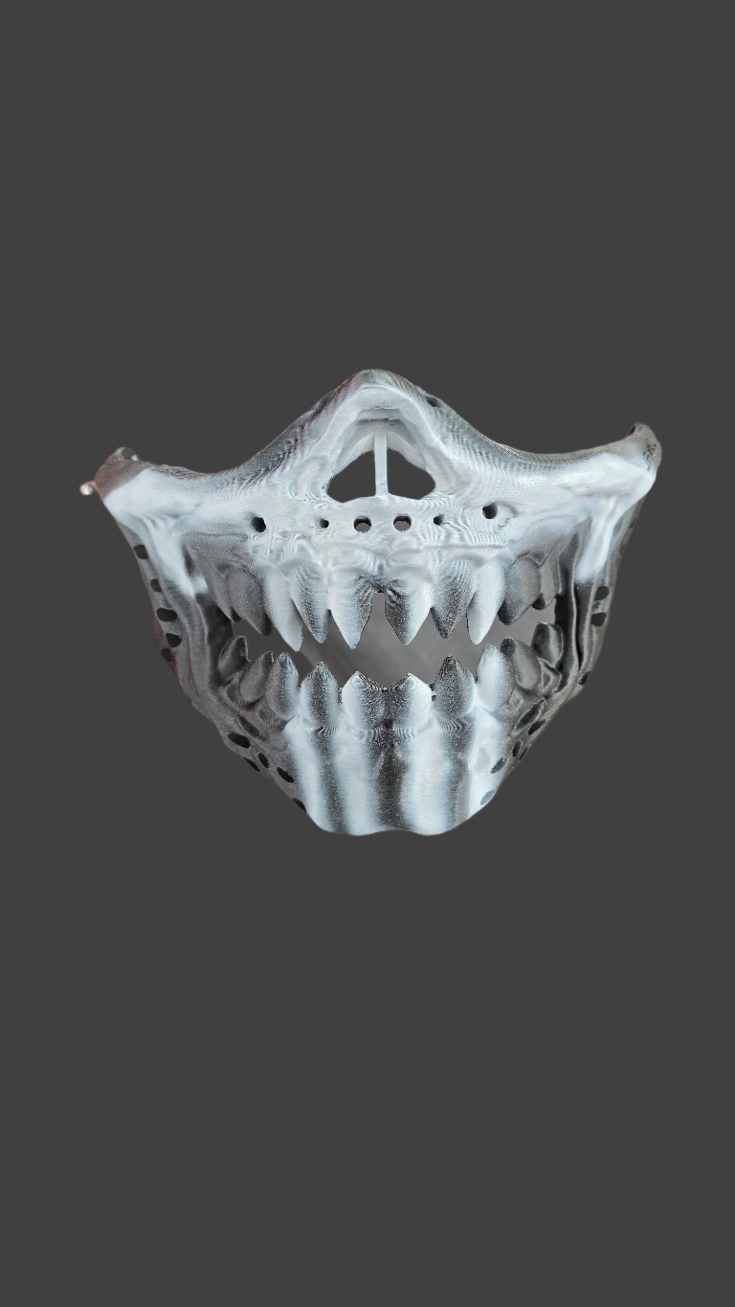 CUSTOM Painted ZOMBIE SKULL, Paintball, Airsoft, Cosplay Mask Accessory