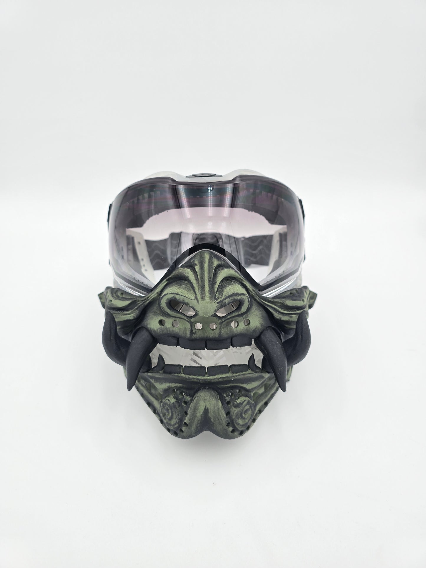 Custom Painted RONIN (Samurai Oni) Paintball, Airsoft, Cosplay Mask Accessory