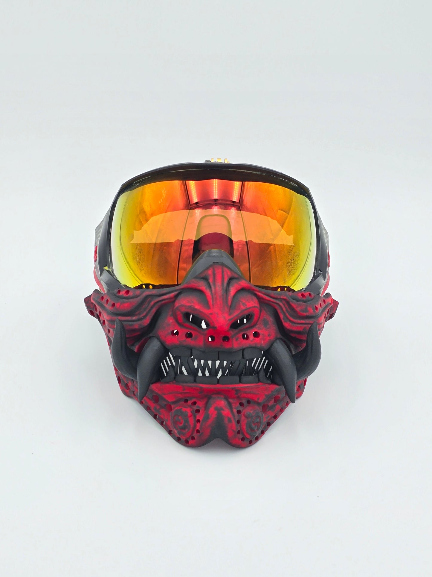 Custom Painted RONIN (Samurai Oni) Paintball, Airsoft, Cosplay Mask Accessory