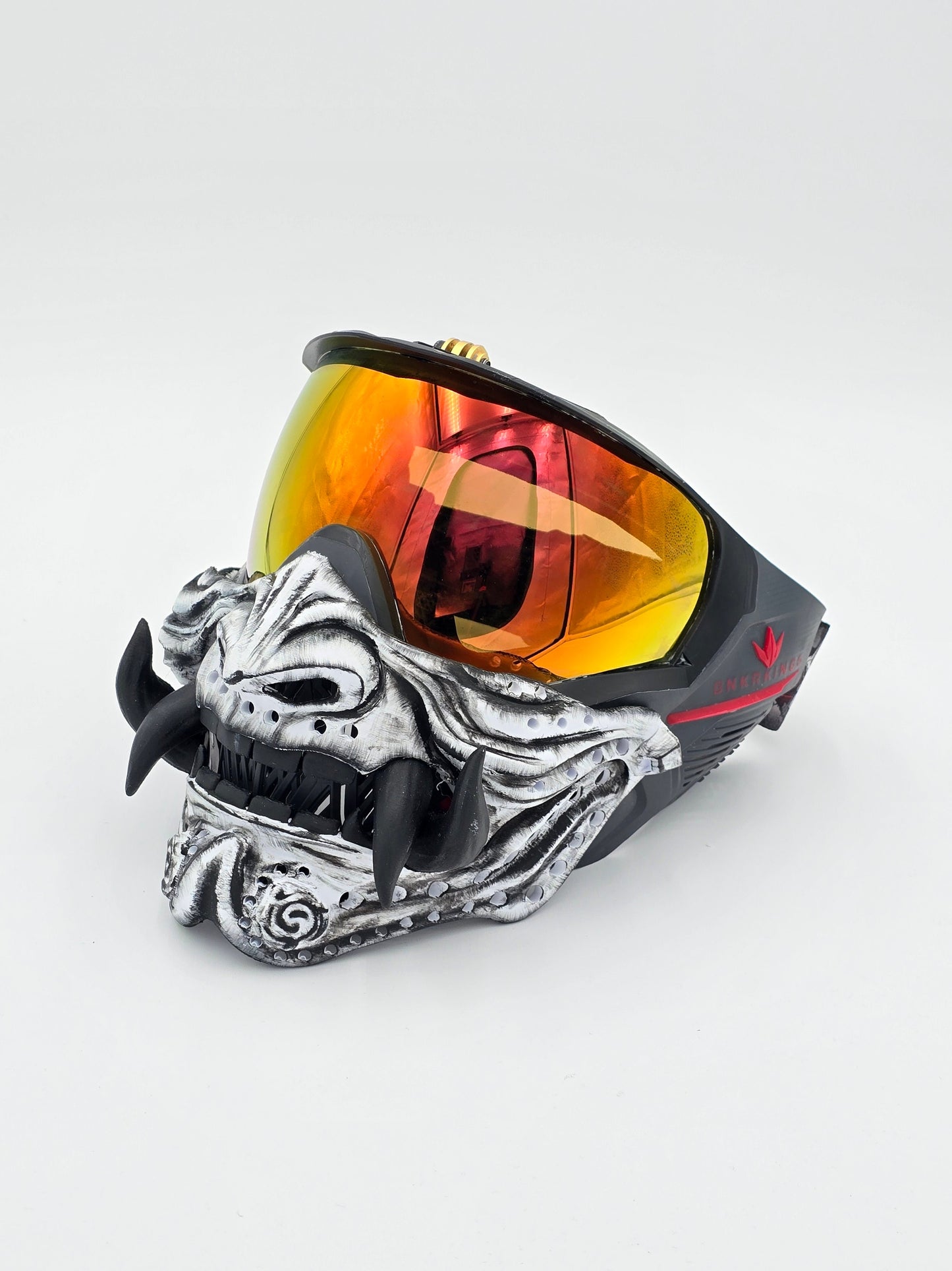 Custom Painted RONIN (Samurai Oni) Paintball, Airsoft, Cosplay Mask Accessory