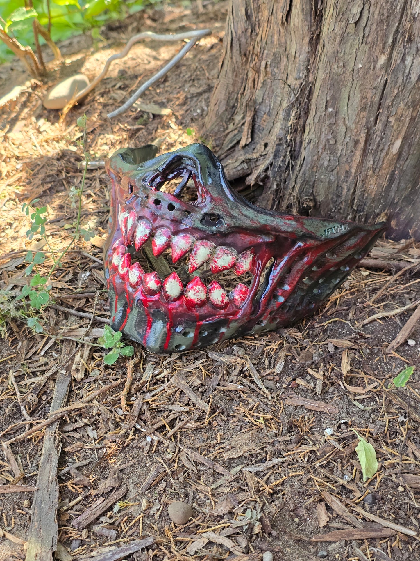 Custom Painted ZOMBIE, Paintball, Airsoft, Cosplay Mask Accessory