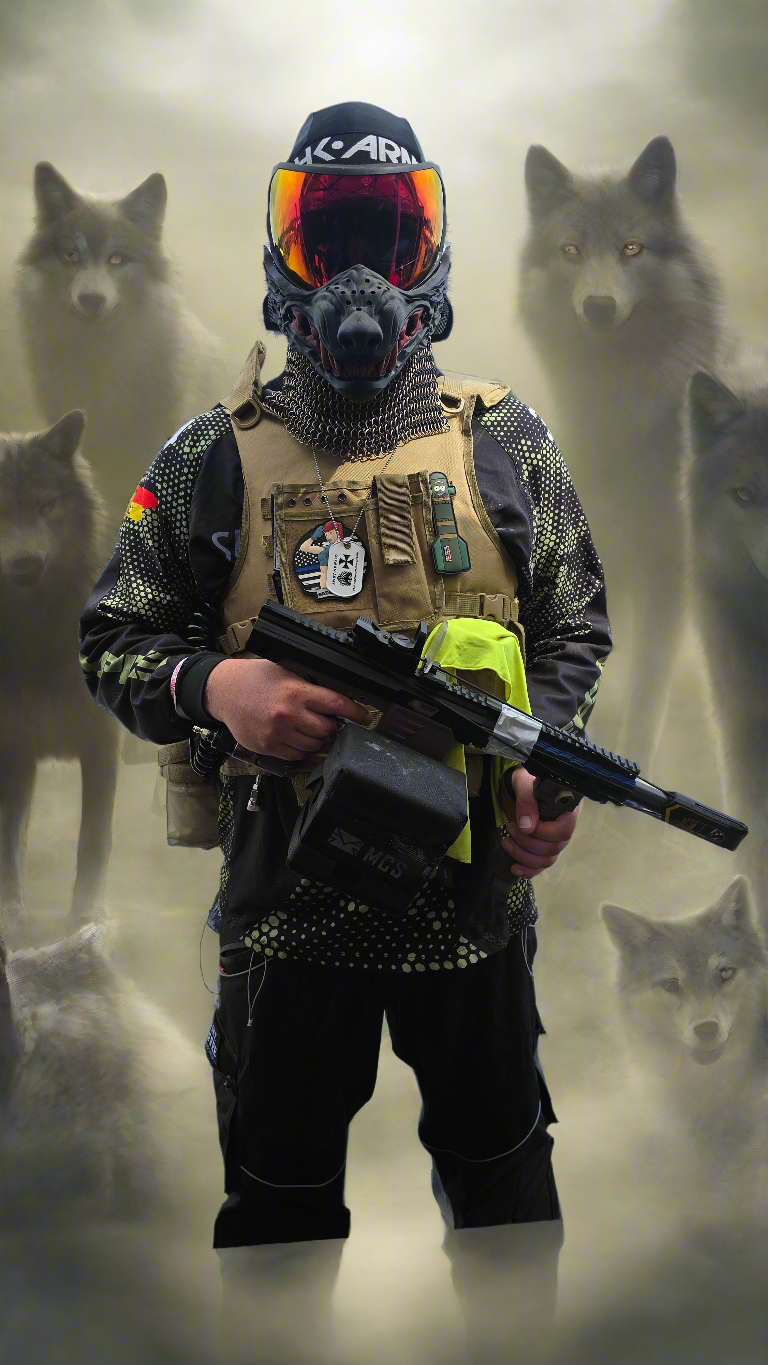 LOBO (WOLF) Paintball, Airsoft, Cosplay Mask Accessory