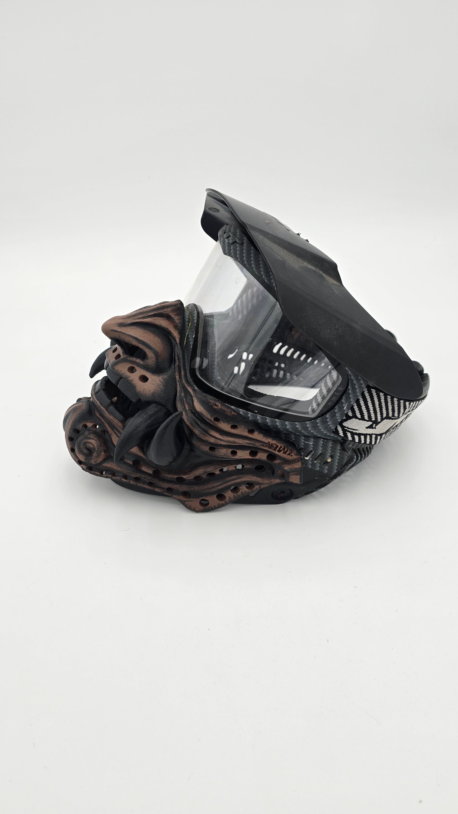 custom samurai motorcycle helmet CUSTOM Painted RONIN (Samurai Oni) Paintball, Airsoft, Cosplay Mask Ac – JAWZ