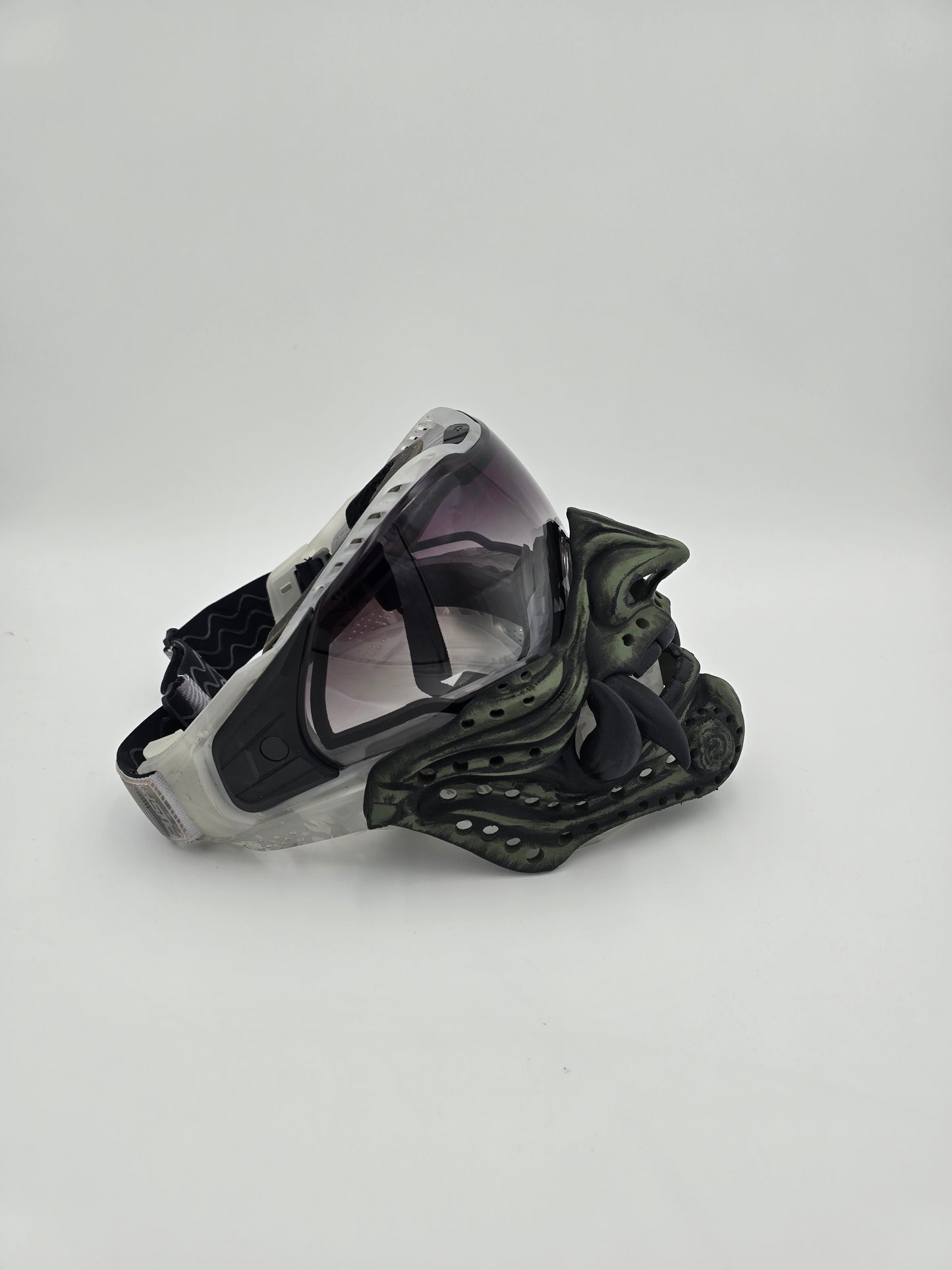 Custom Painted RONIN (Samurai Oni) Paintball, Airsoft, Cosplay Mask Accessory