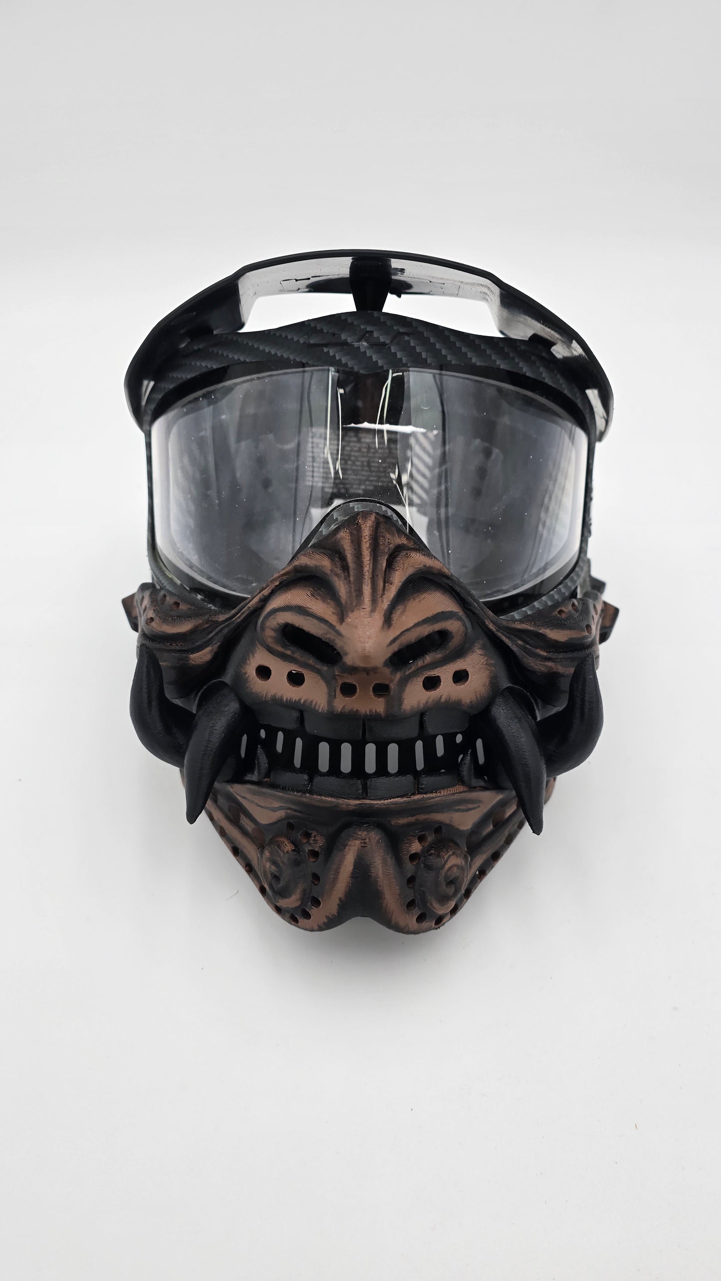 CUSTOM Painted RONIN (Samurai Oni) Paintball, Airsoft, Cosplay Mask Accessory